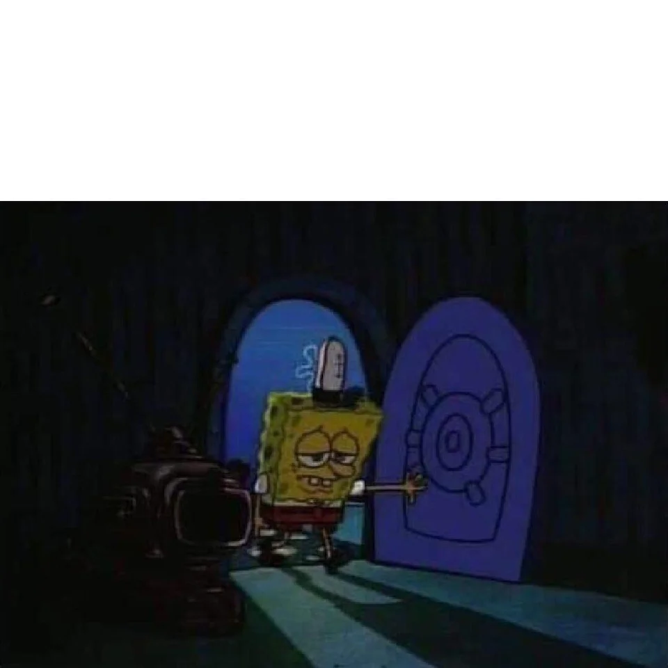 High Quality Sad spongebob Blank Meme Template