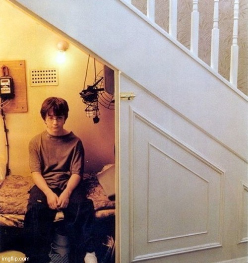 harry potter unde rthe stairs | image tagged in harry potter unde rthe stairs | made w/ Imgflip meme maker