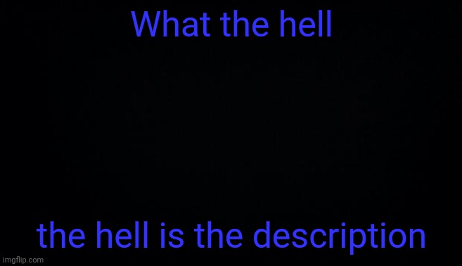 What the hell; the hell is the description | image tagged in anonymous temp | made w/ Imgflip meme maker