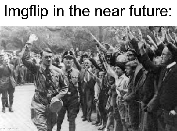 Nazi Germany Approves | Imgflip in the near future: | image tagged in nazi germany approves | made w/ Imgflip meme maker