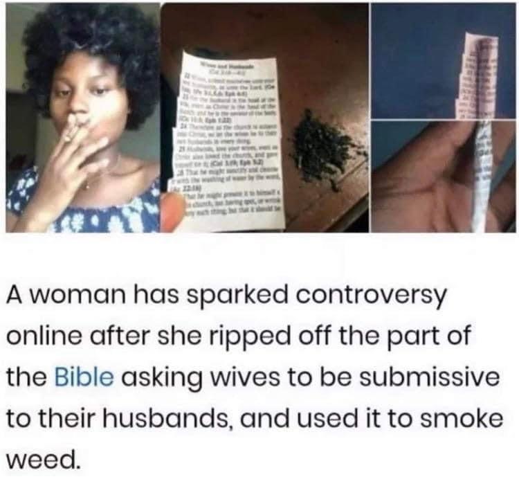 Rolling up the Bible Blank Meme Template