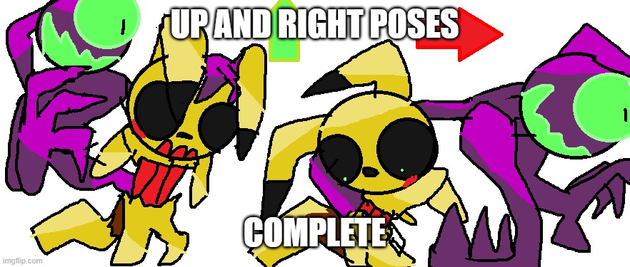 UP AND RIGHT POSES COMPLETE | made w/ Imgflip meme maker