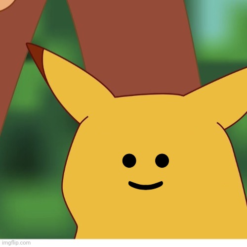 LEGOchu | image tagged in surprised pikachu blank face | made w/ Imgflip meme maker