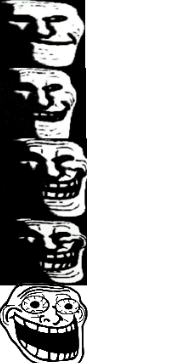 High Quality Trollge becomes happy Blank Meme Template