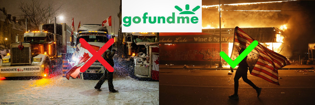GoFundMe internal memo | image tagged in protest | made w/ Imgflip meme maker