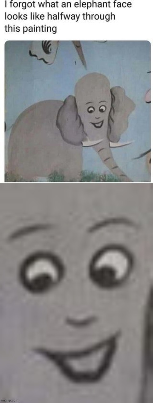 Giga chad Elephant | image tagged in memes,unfunny | made w/ Imgflip meme maker