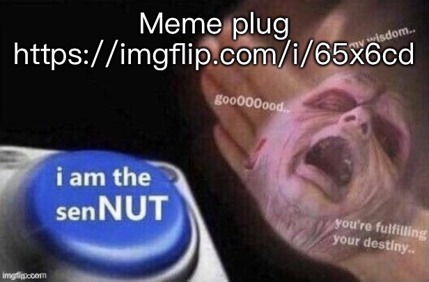 Bc yes | Meme plug
https://imgflip.com/i/65x6cd | image tagged in sennut s wisdom | made w/ Imgflip meme maker