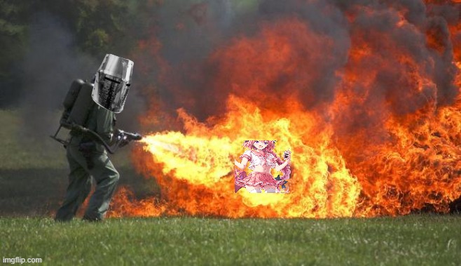 Crusader Flamethrower | image tagged in crusader flamethrower | made w/ Imgflip meme maker