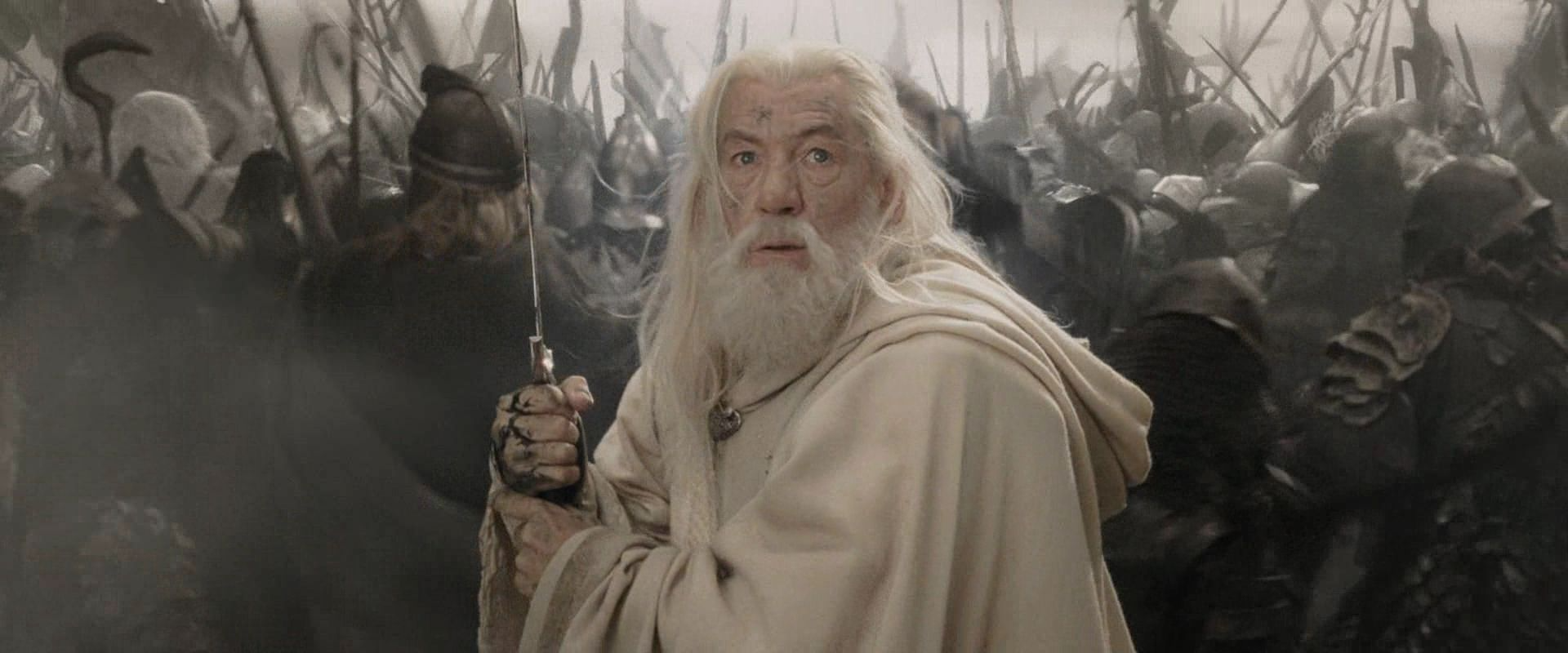 Gandalf With A Sword Blank Meme Template