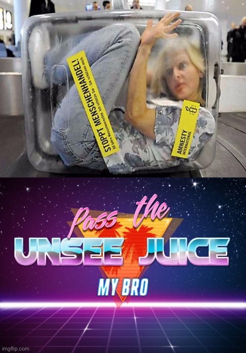 This just doesn’t seem legal | image tagged in pass the unsee juice my bro,cursed image,woman in suitcase,memes | made w/ Imgflip meme maker