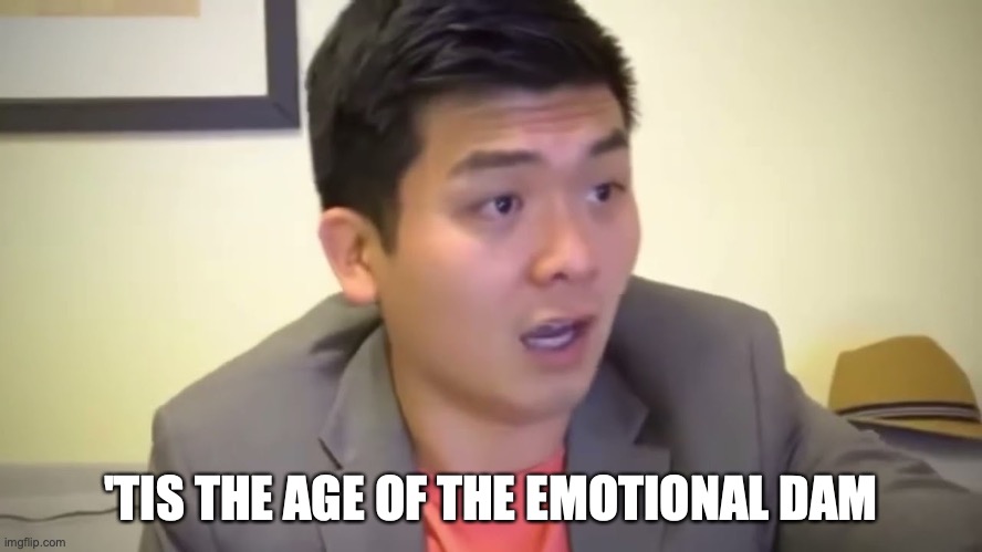 Emotional Damage | 'TIS THE AGE OF THE EMOTIONAL DAM | image tagged in emotional damage | made w/ Imgflip meme maker