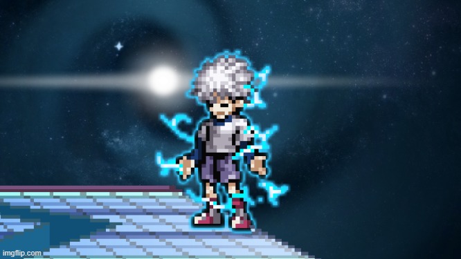 love this mod | image tagged in godspeed killua | made w/ Imgflip meme maker