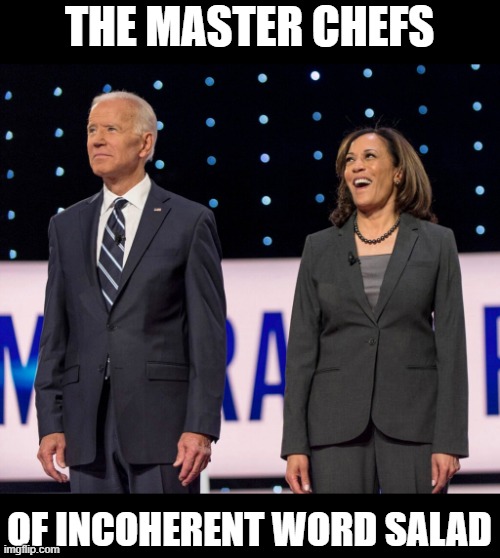 Kamala Biden Duhhhh | THE MASTER CHEFS; OF INCOHERENT WORD SALAD | image tagged in kamala biden duhhhh | made w/ Imgflip meme maker