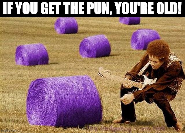 Hendrix | IF YOU GET THE PUN, YOU'RE OLD! | made w/ Imgflip meme maker