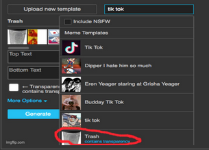 Tik tok : Blank Meme Template