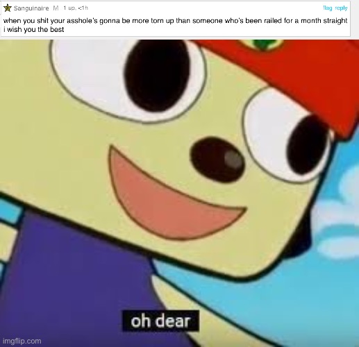 image tagged in parappa oh dear | made w/ Imgflip meme maker