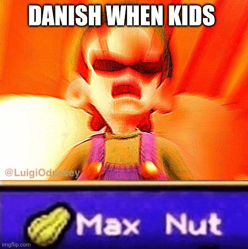 Max Nut | DANISH WHEN KIDS | image tagged in max nut | made w/ Imgflip meme maker