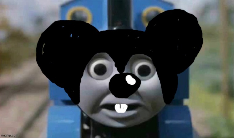 Thomas the mouse engine | image tagged in o face | made w/ Imgflip meme maker