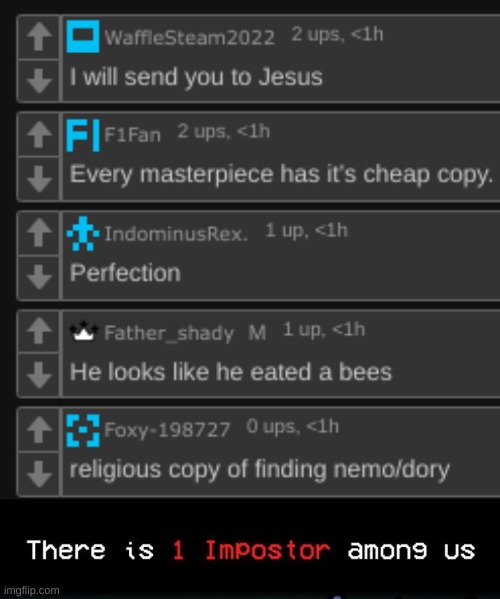 Look at icons | image tagged in 1 impostor | made w/ Imgflip meme maker