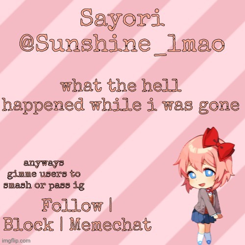 nostalgia lmao | what the hell happened while i was gone; anyways gimme users to smash or pass ig | image tagged in nostalgia lmao | made w/ Imgflip meme maker