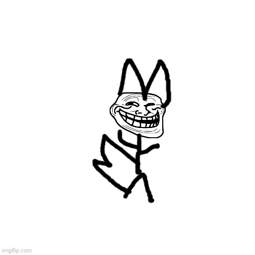 furry troll | image tagged in memes,blank transparent square,troll,trollge | made w/ Imgflip meme maker