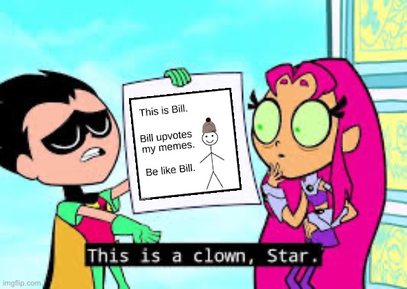 New template? | image tagged in this is a clown star | made w/ Imgflip meme maker