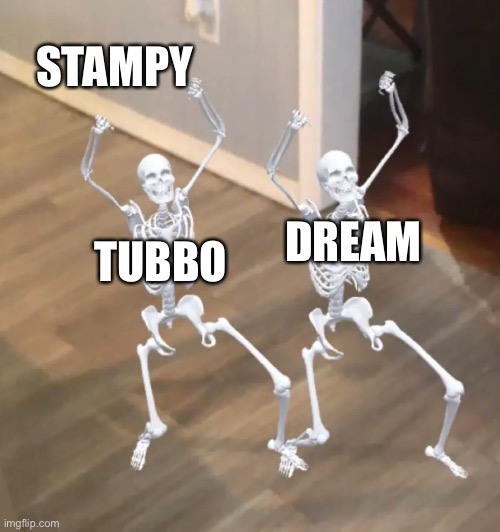 Sun bath | STAMPY; TUBBO; DREAM | image tagged in dancing skellys | made w/ Imgflip meme maker