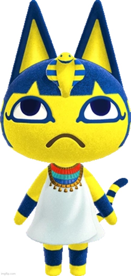 Ankha is an Egyptian cat but we can pass her off as Chinese food making her…Egyptian food??? | made w/ Imgflip meme maker