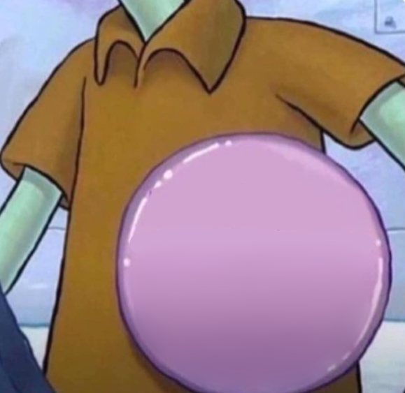 Squidward Button Blank Meme Template