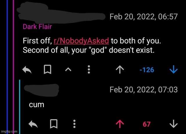 cum | made w/ Imgflip meme maker