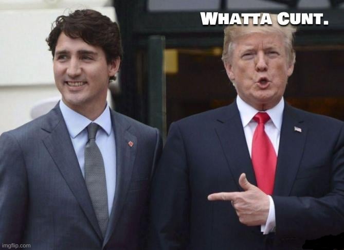 Undoubtedly | image tagged in trudeau,canada,donald trump,politics,political | made w/ Imgflip meme maker