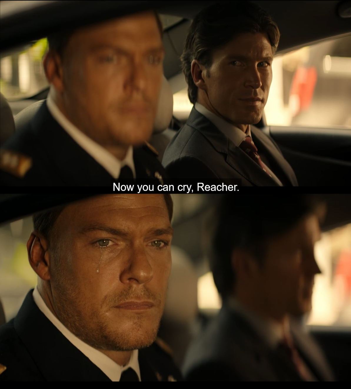 High Quality Cry Now Reacher Blank Meme Template