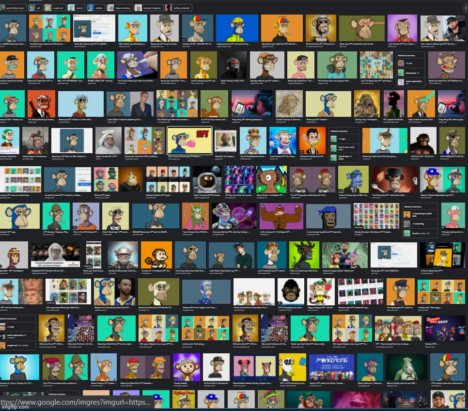 look at how much nfts ive screenshotted | made w/ Imgflip meme maker