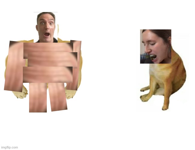 Buff Doge vs. Cheems Meme | image tagged in memes,buff doge vs cheems | made w/ Imgflip meme maker