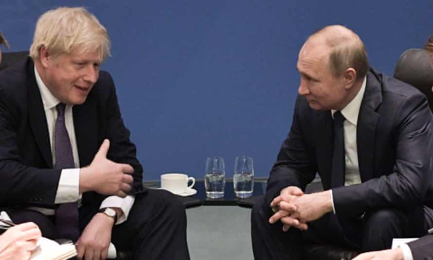 Johnson meets Putin Blank Meme Template