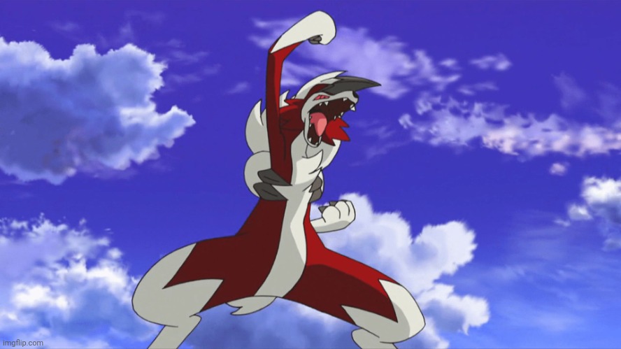 Midnight Lycanroc | image tagged in midnight lycanroc | made w/ Imgflip meme maker