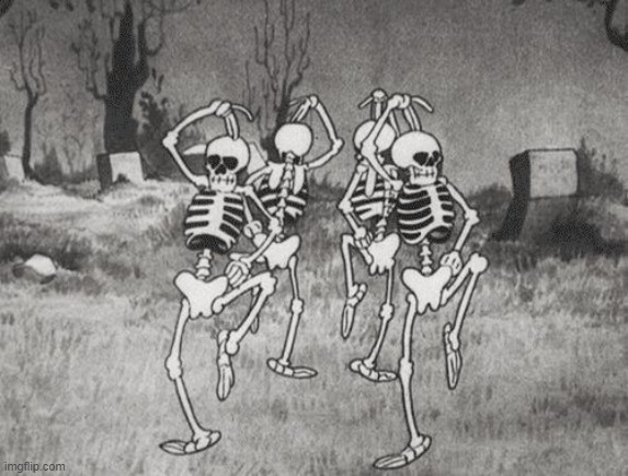 silly symphony the skeleton dance (1929) | image tagged in silly symphony the skeleton dance 1929 | made w/ Imgflip meme maker