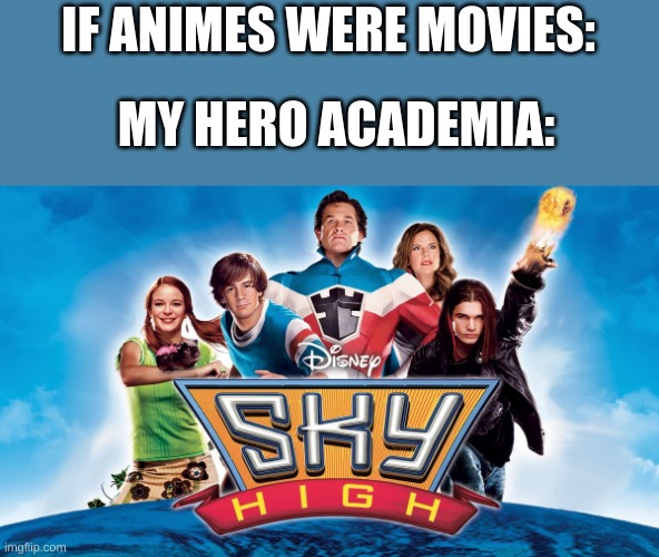 IF ANIMES WERE MOVIES:; MY HERO ACADEMIA: | made w/ Imgflip meme maker