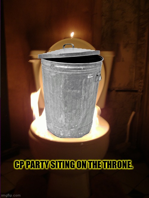 CP PARTY SITING ON THE THRONE. | made w/ Imgflip meme maker