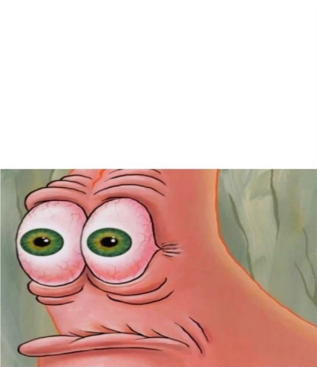 High Quality Patrick watching Blank Meme Template