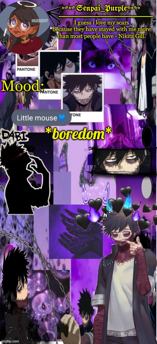 Dabi Temp :D | *boredom* | image tagged in dabi temp d | made w/ Imgflip meme maker