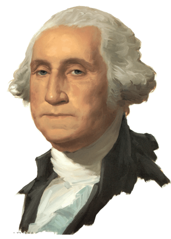 High Quality George Washington Blank Meme Template