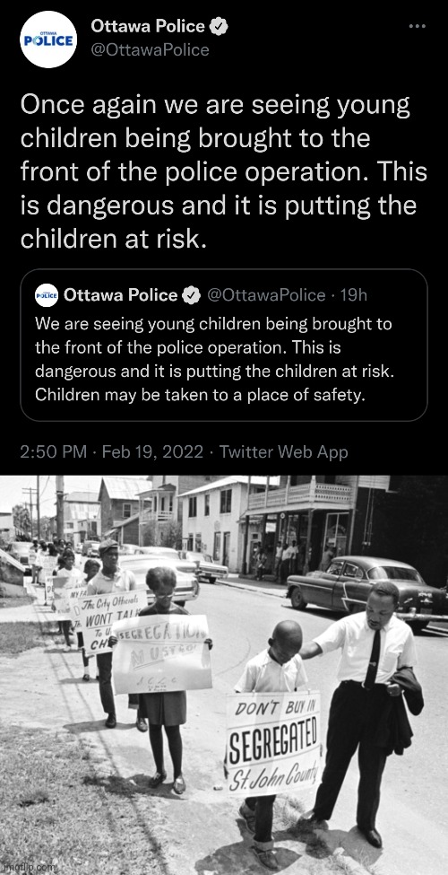 Martin Luther King Children's protest | image tagged in martin luther king jr,mlk,human rights,canadian politics,canada,protest | made w/ Imgflip meme maker