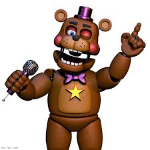 Not a creative title | image tagged in rockstar freddy | made w/ Imgflip meme maker