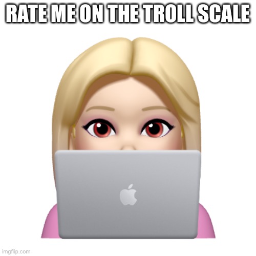 Peach is looking | RATE ME ON THE TROLL SCALE | image tagged in peach is looking | made w/ Imgflip meme maker