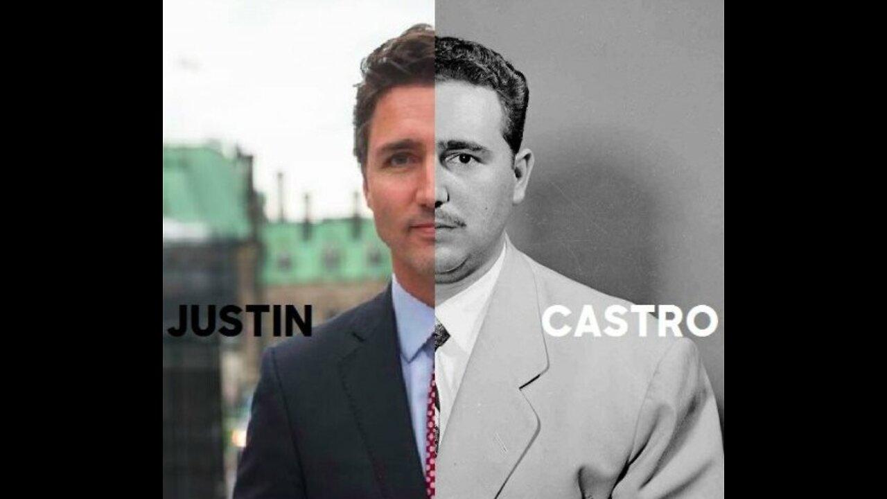 High Quality when trudeau met castro Blank Meme Template