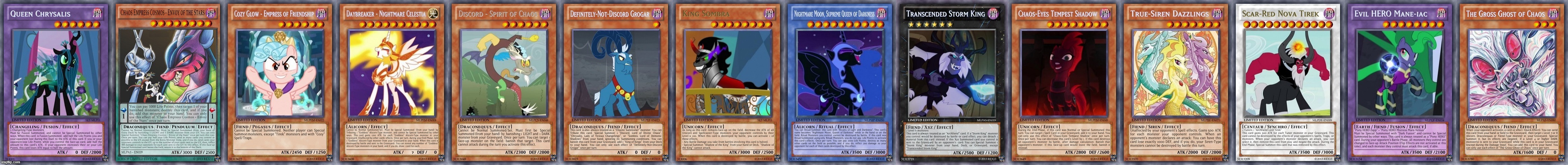 MLP Villain Yu-Gi-Oh Cards | image tagged in blank white template | made w/ Imgflip meme maker
