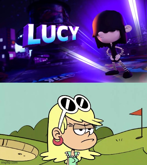 Leni's reaction to Lucy being in NASB | image tagged in the loud house | made w/ Imgflip meme maker