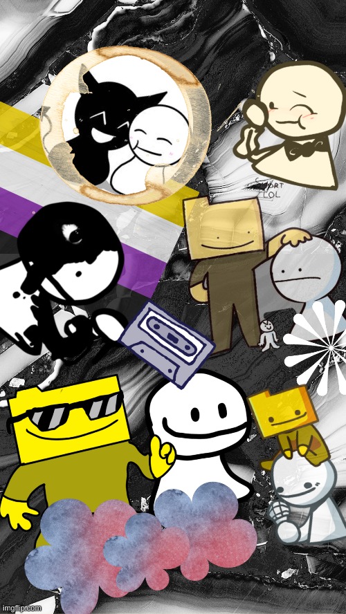 aesthetic wallpaper I made with adobe feel free to use :) | made w/ Imgflip meme maker