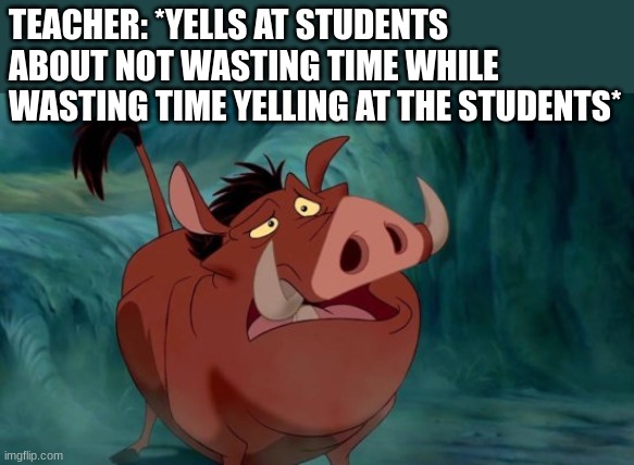 Thank you for your example | TEACHER: *YELLS AT STUDENTS ABOUT NOT WASTING TIME WHILE WASTING TIME YELLING AT THE STUDENTS* | image tagged in lion king,disney,school,teacher,yelling,waste of time | made w/ Imgflip meme maker